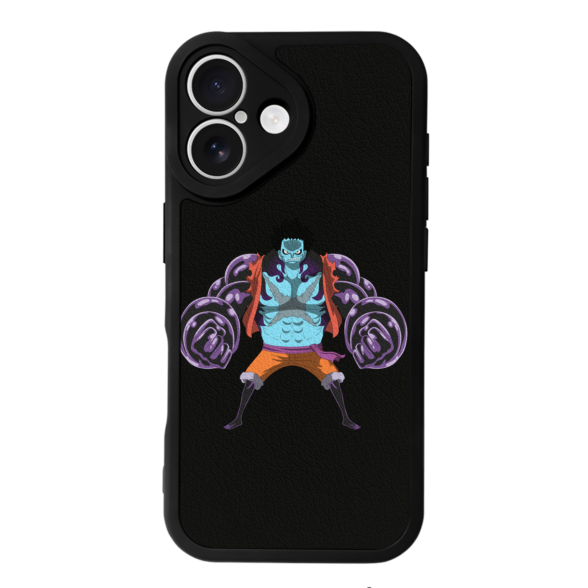 （画像用） ワンピース モンキー・D・ルフィ ONE PIECE Monkey D. Luffy 【iPhone 16シリーズ対応】シリコンスマホケース（レザー調） 材質：シリコン